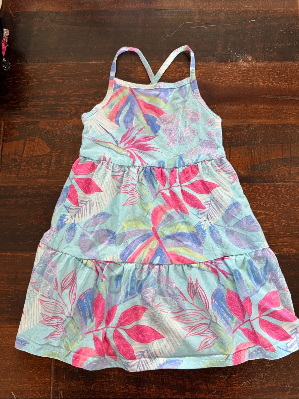 👚CLOSET CLEAN OUT SALE👖 Girls' Tropical Leaf Dress. XS/4T